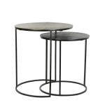 Light-Living-Beistelltisch-2er-Set-PRIMO-Bronze-mattschwarz