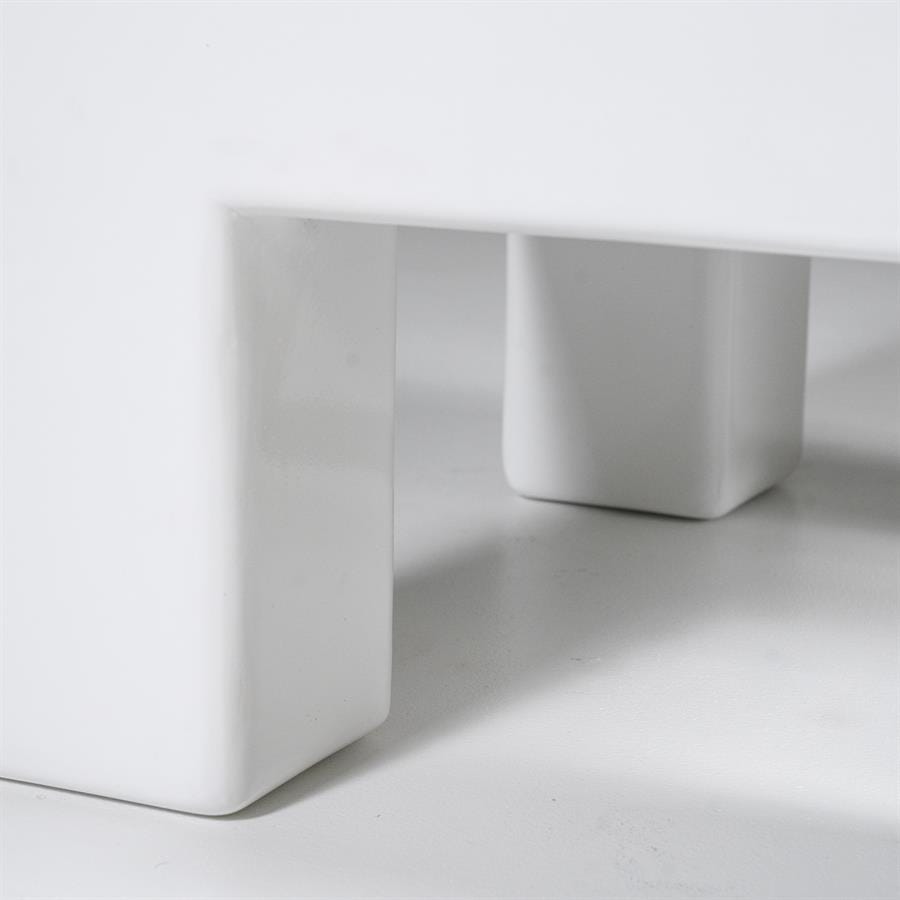 Couchtisch Dew Square Weiß 76×76 cm