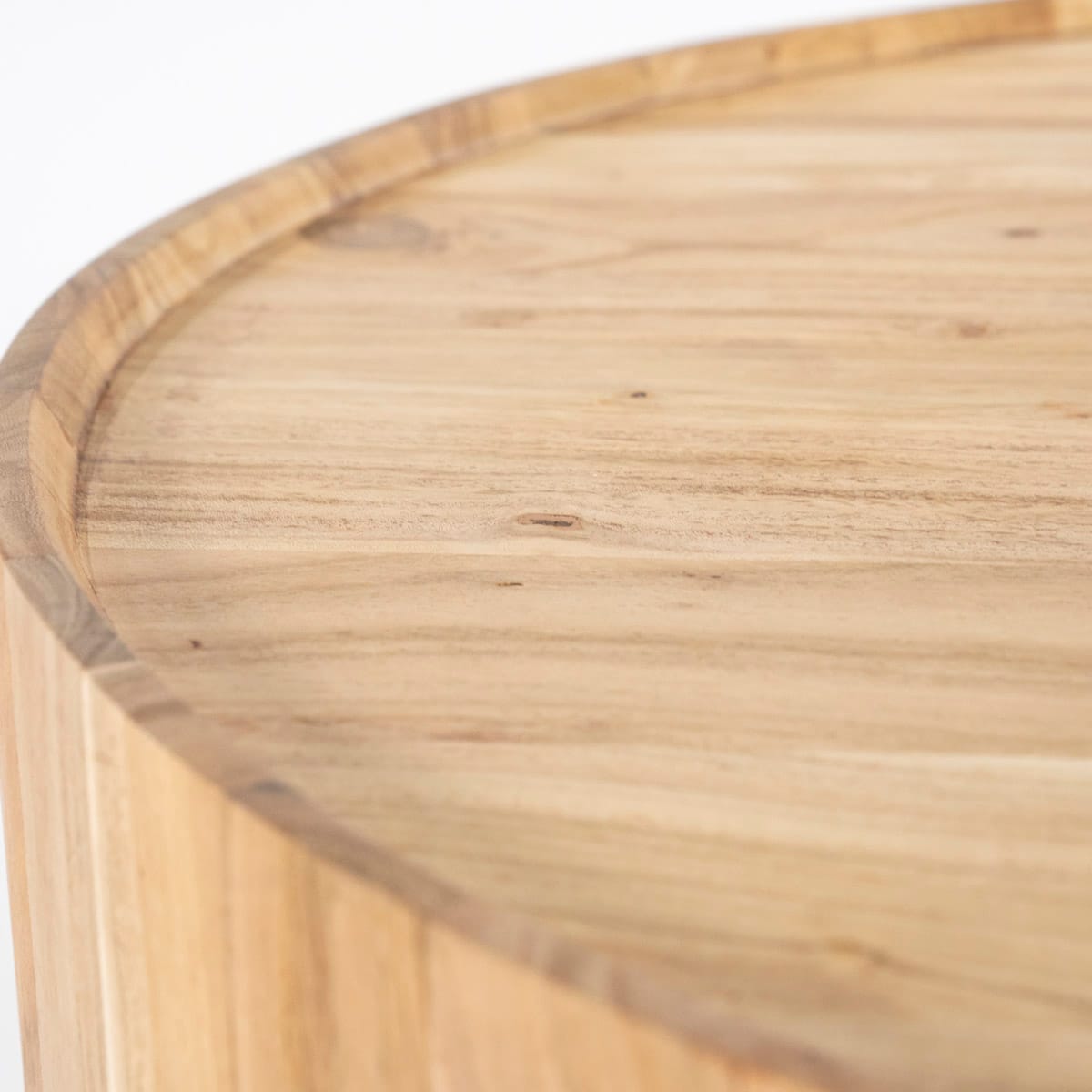 Couchtisch Zayn Round Helles Holz 60×60 cm