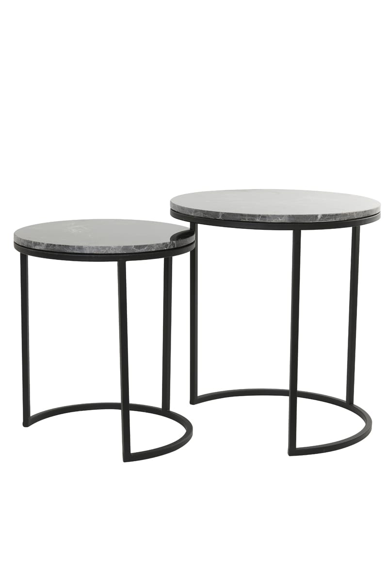 Light-Living-Beistelltisch-ALFIO-braun-Marmor-schwarz-6