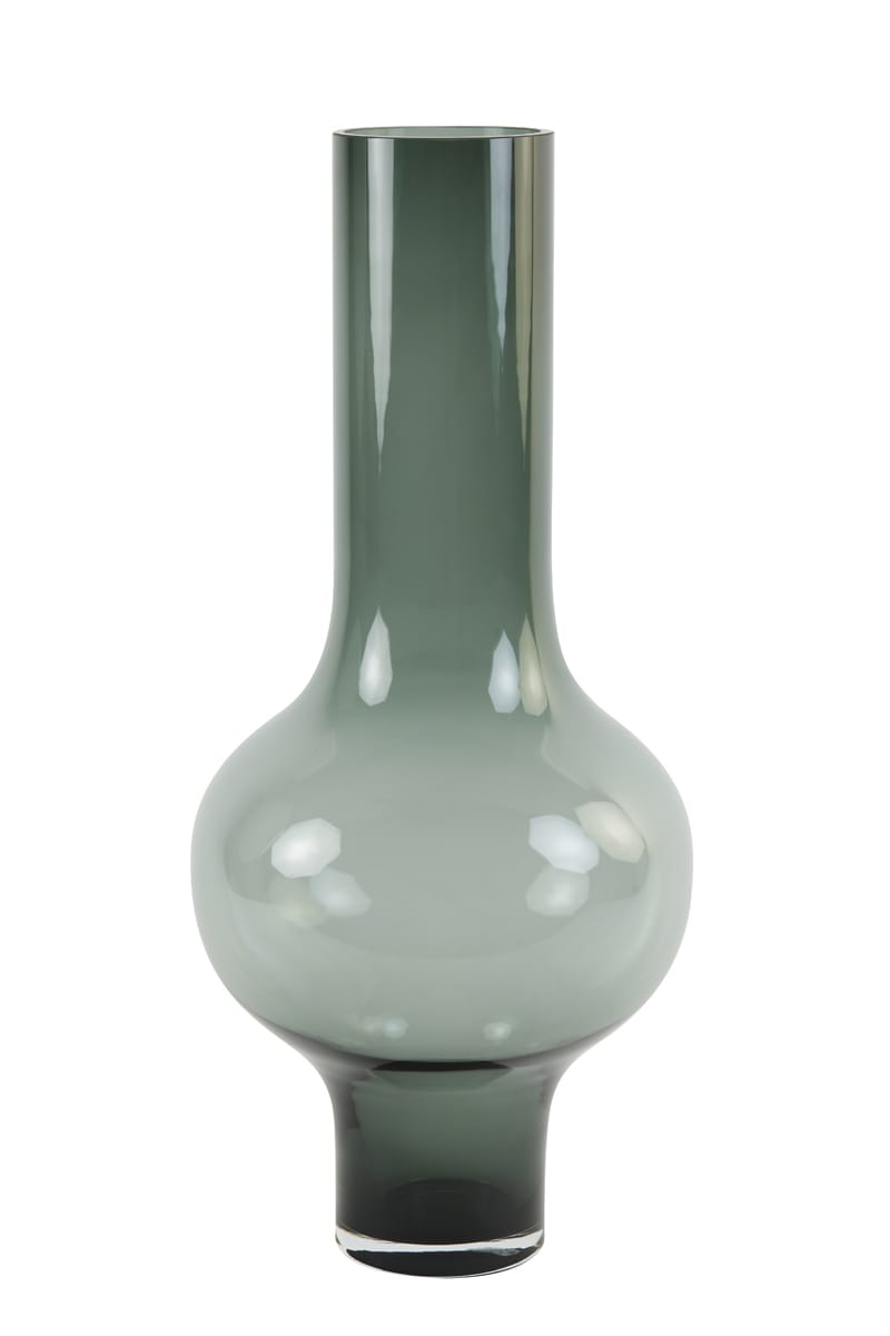 Vase KAELA Glas grau