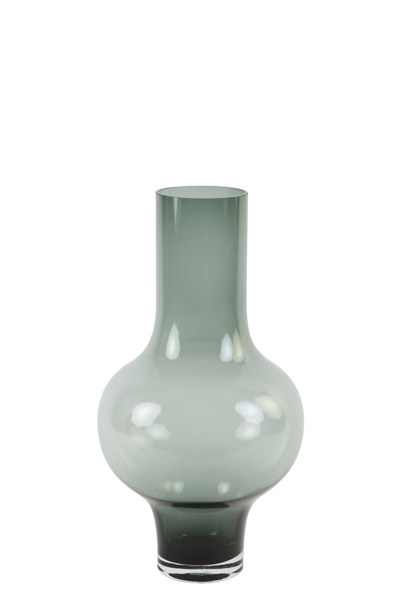 Vase KAELA Glas grau
