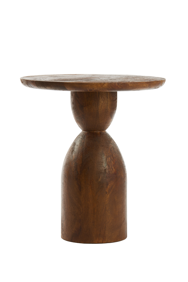 Beistelltisch Ø40×50 cm TORIR Mangoholz braun