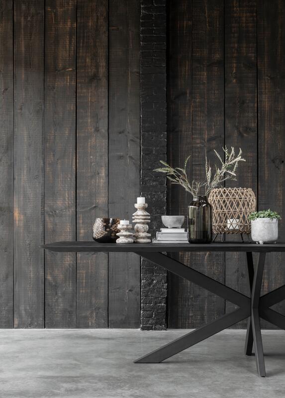 Esszimmertisch Timeless Black Beam Teakholz