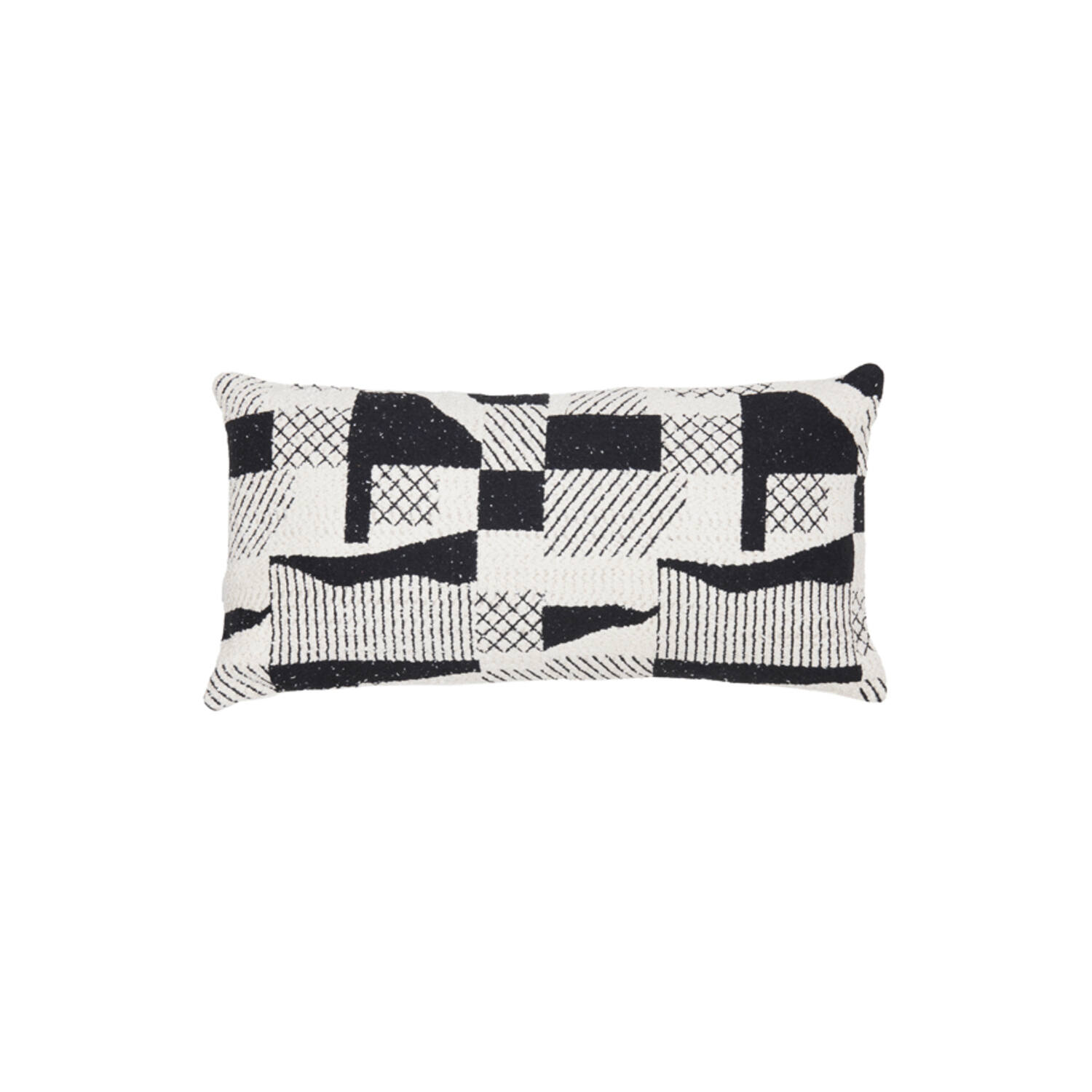 Dekokissen Cesena Schwarz Beige