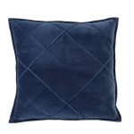 Kissen 50x50 cm DIAMOND Samt dunkelblau