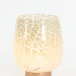 Tischlampe SYLAS beige + kupfer