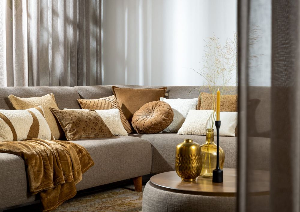 Dekokissen Otis Semolina Beige