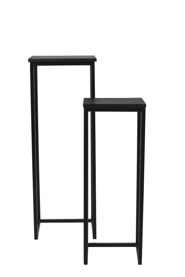 Säule S/2  BRYSON Holz mattschwarz
