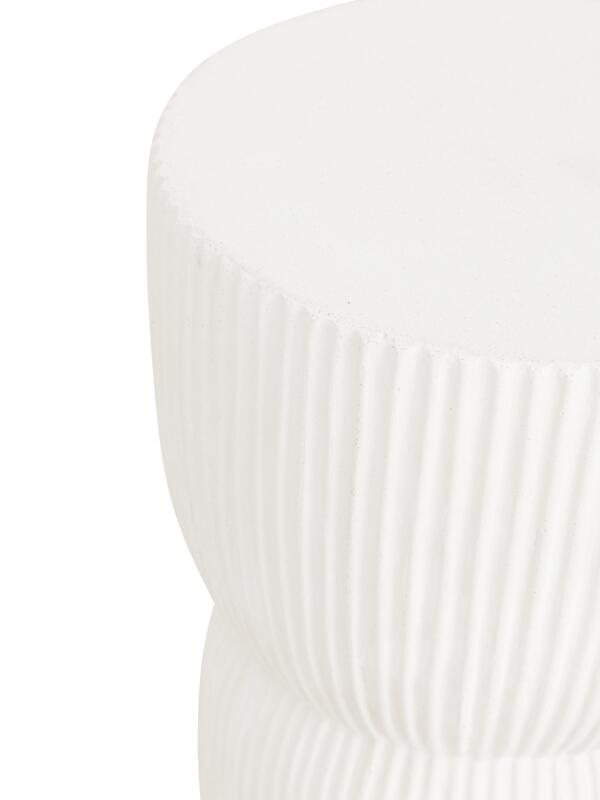 Beistelltisch Fluted White