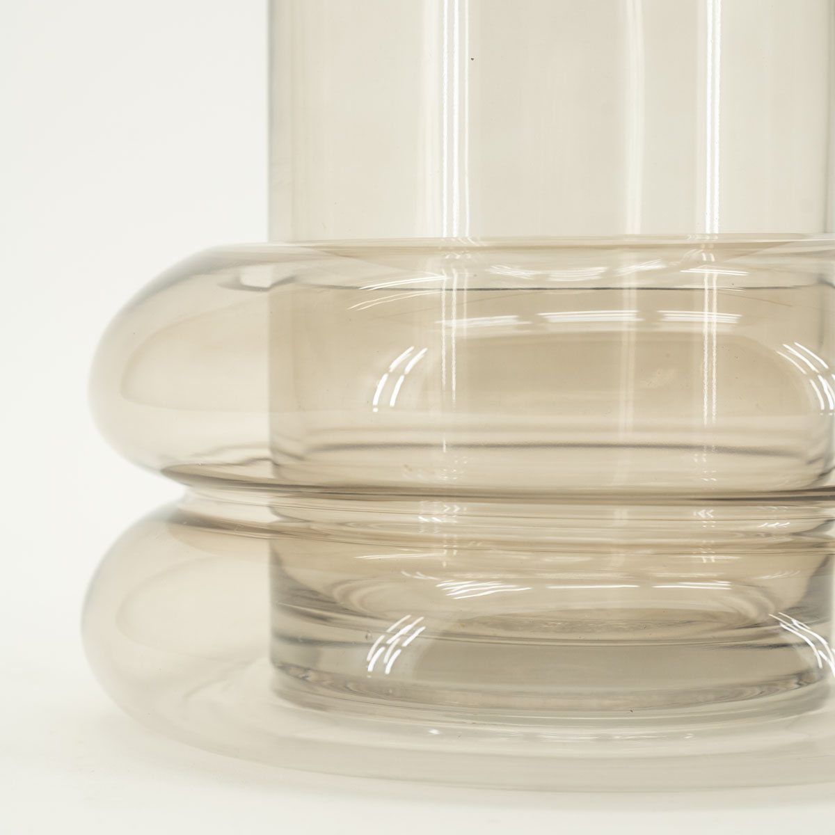 Vase Chunky Glass Beige