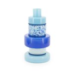 Vase Golas Mundgeblasenes Glas Blau