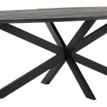 Esszimmertisch Timeless Black Shap Oval Teakholz