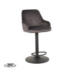 Barstuhl Fender Velours Anthrazit