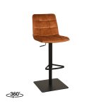 Barhocker Juul Velours Ocker