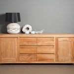 Sideboard Corona Teakholz Mit 2 Türen Und 6 Schubladen 220 cm