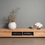 TV-Schrank Corona Teakholz Mit 2 Schubladen 240 cm