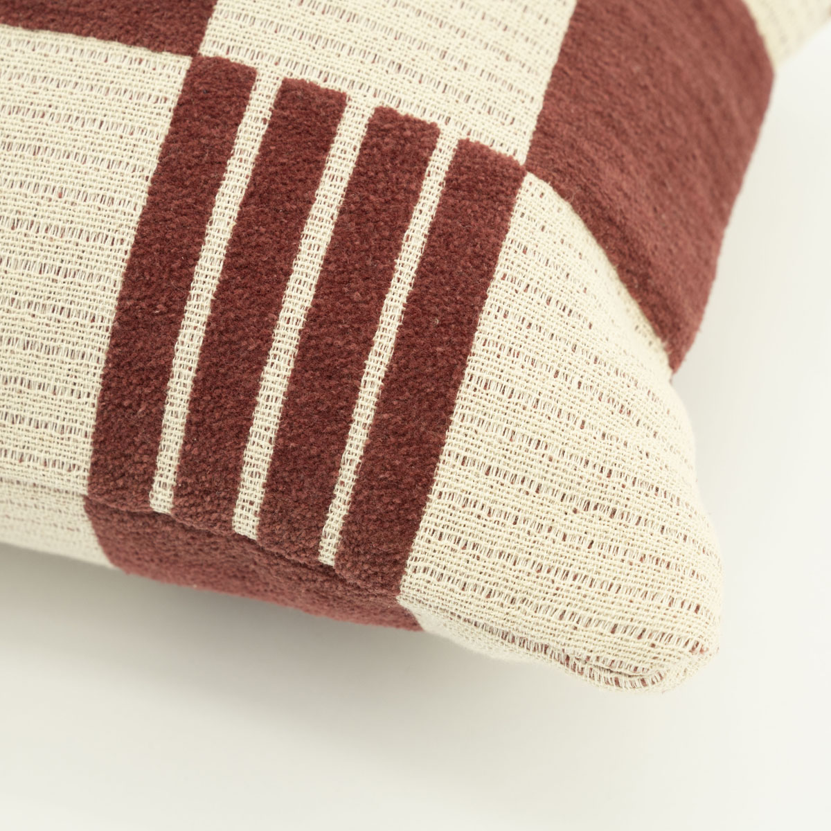 Dekokissen Twist Bordeaux 35×55 cm