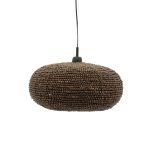 Hängeleuchte Shanga 1 Recyceltes Holz Braun 46x46 cm