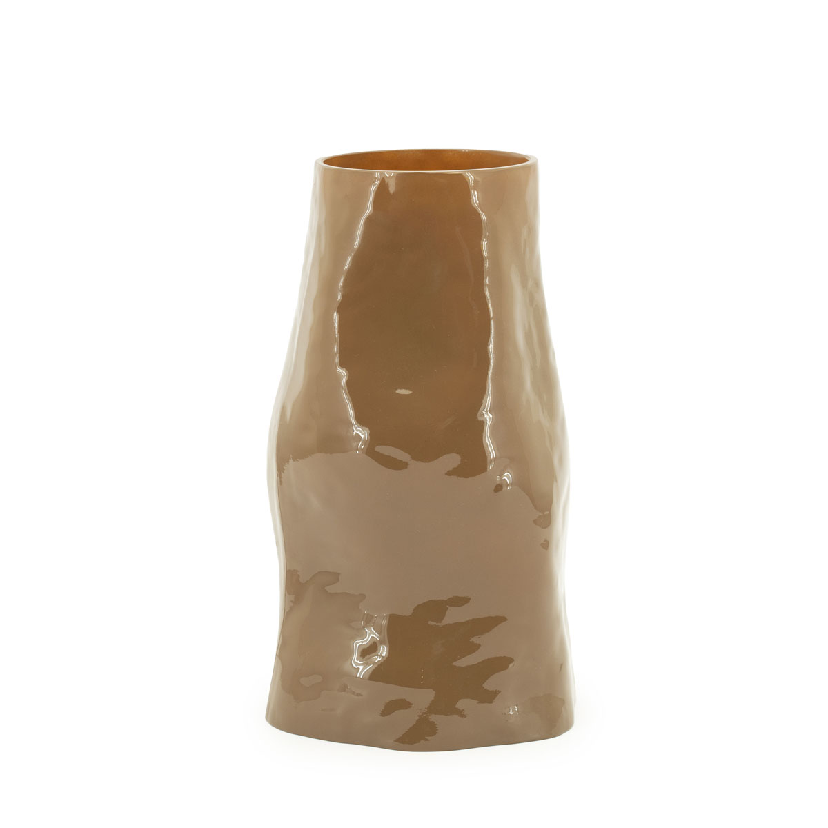 Mundgeblasene Vase Boyna Braun 30 cm