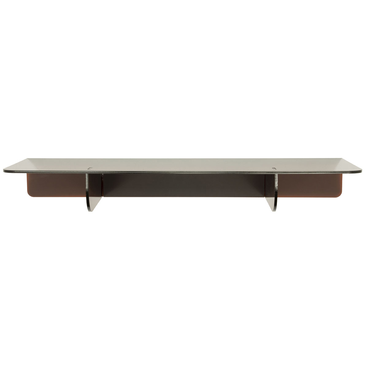 Plexo Acrylic Brown Wall Shelf 60×20 cm