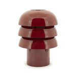 Tischleuchte Curo Metall Burgundy 35 cm