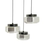 Verstellbare Hängeleuchte Pivot Glas 3 Lampen