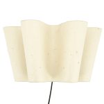 Wandleuchte Meander Papier Natur