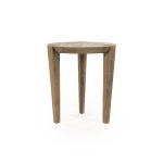 Beistelltisch Davina rund aus Mangoholz 40x40 cm