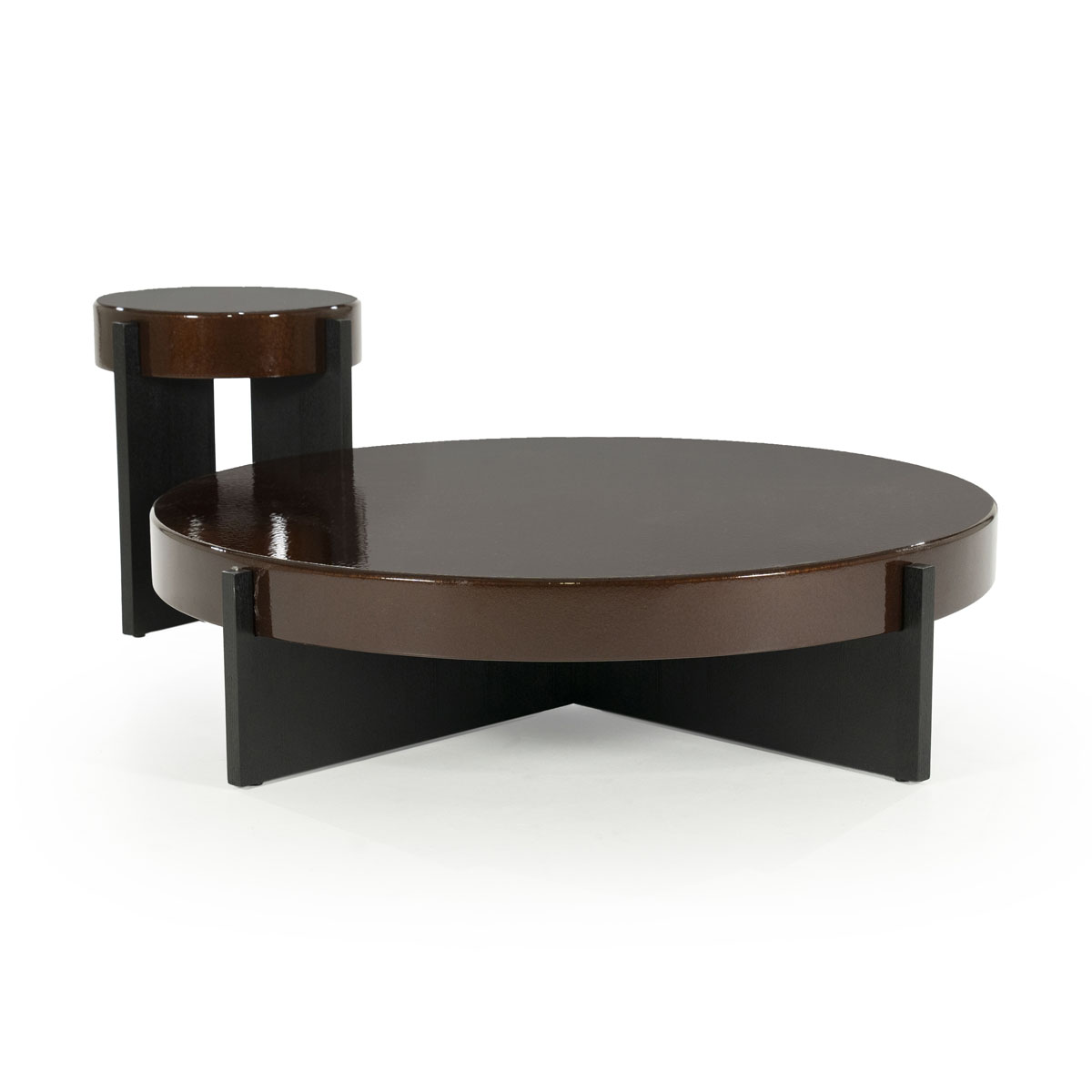 Couchtisch Juliet rund braun 110×110 cm