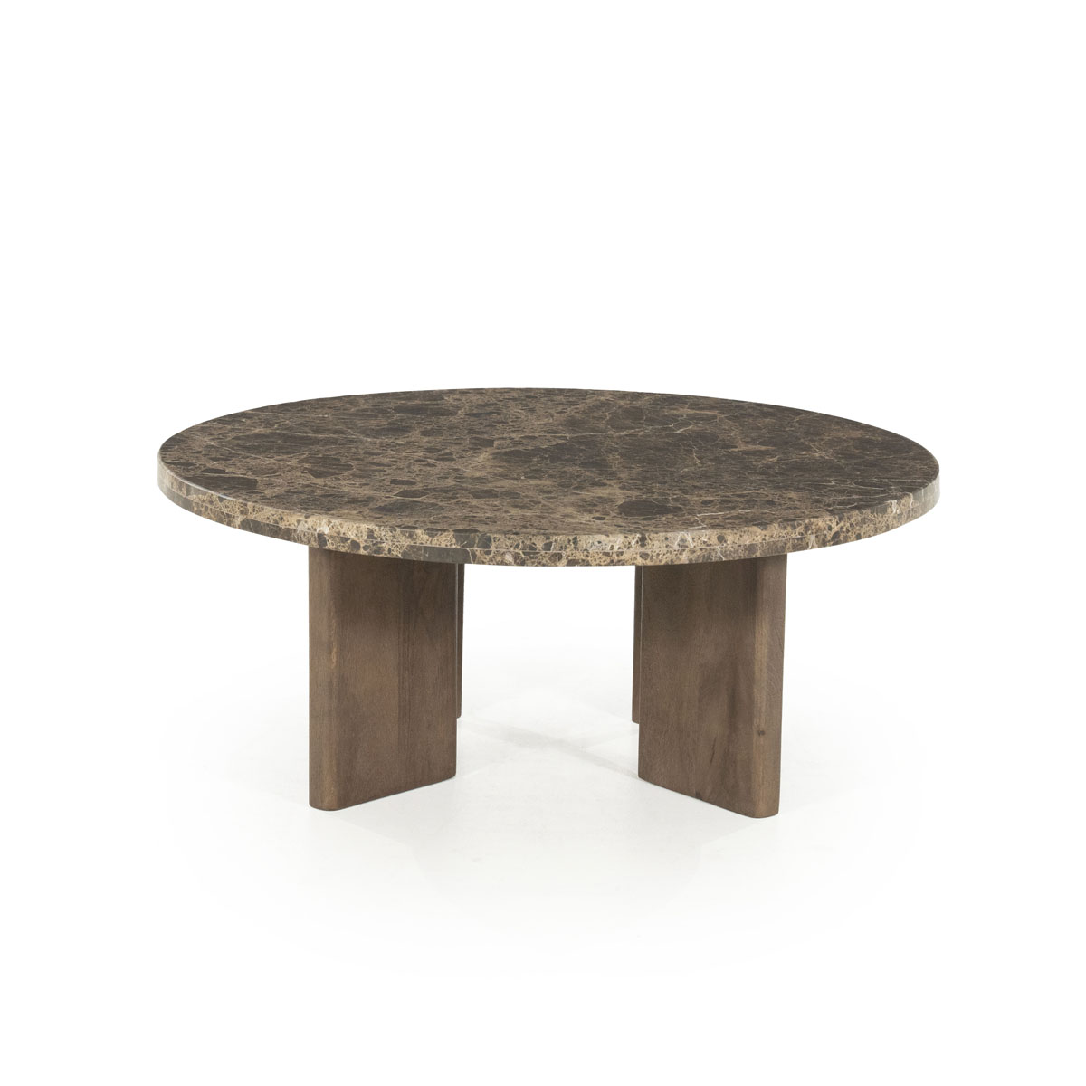 Couchtisch Lando Rund Marmor 80×80 cm