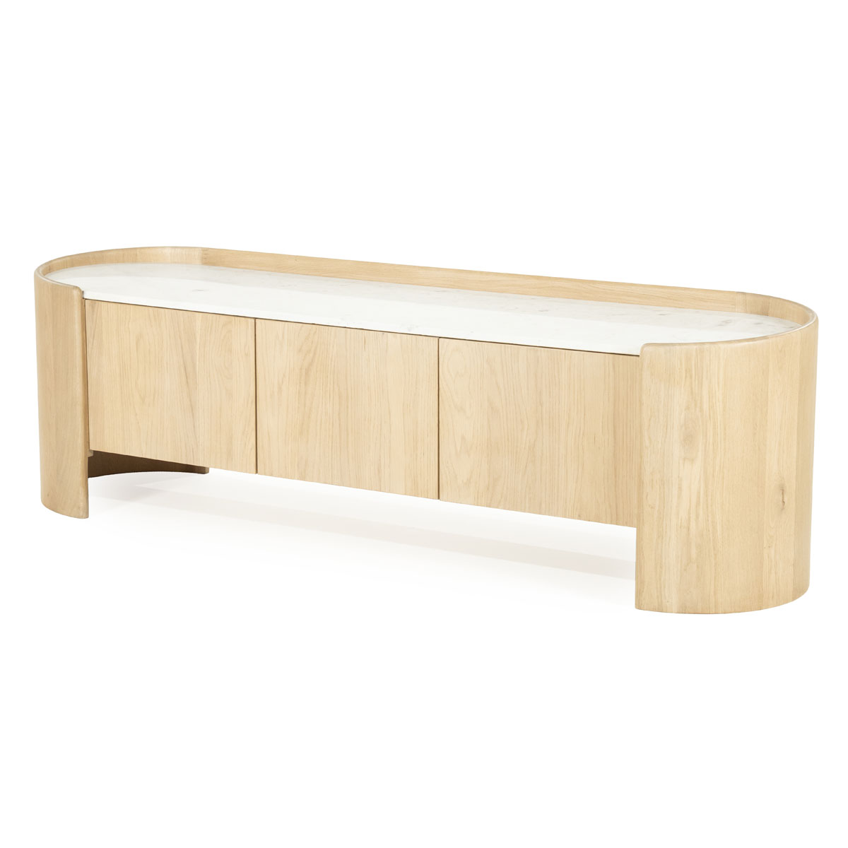 Don TV-Ständer Eichenholz 165 cm