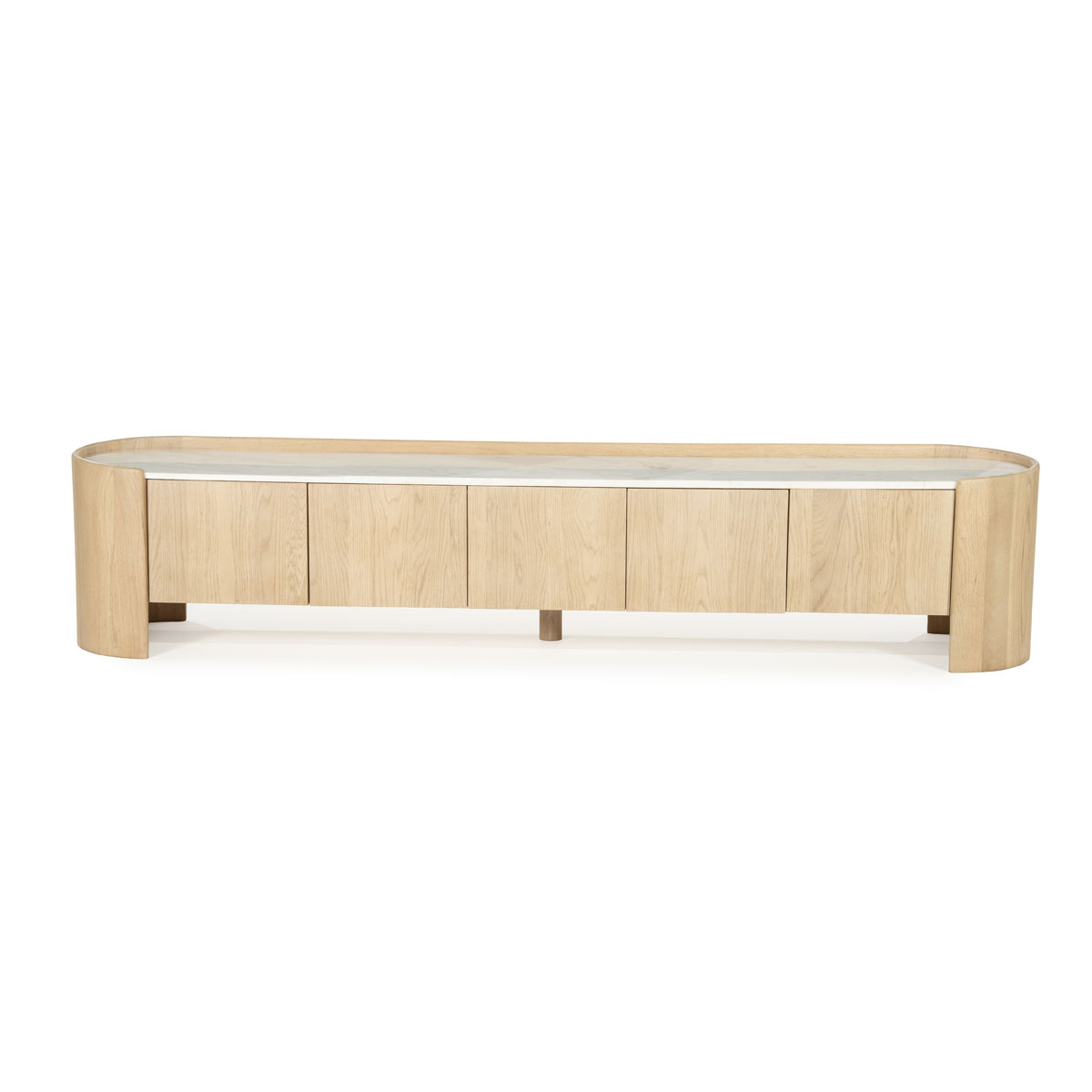 Don TV-Ständer Eichenholz 240 cm