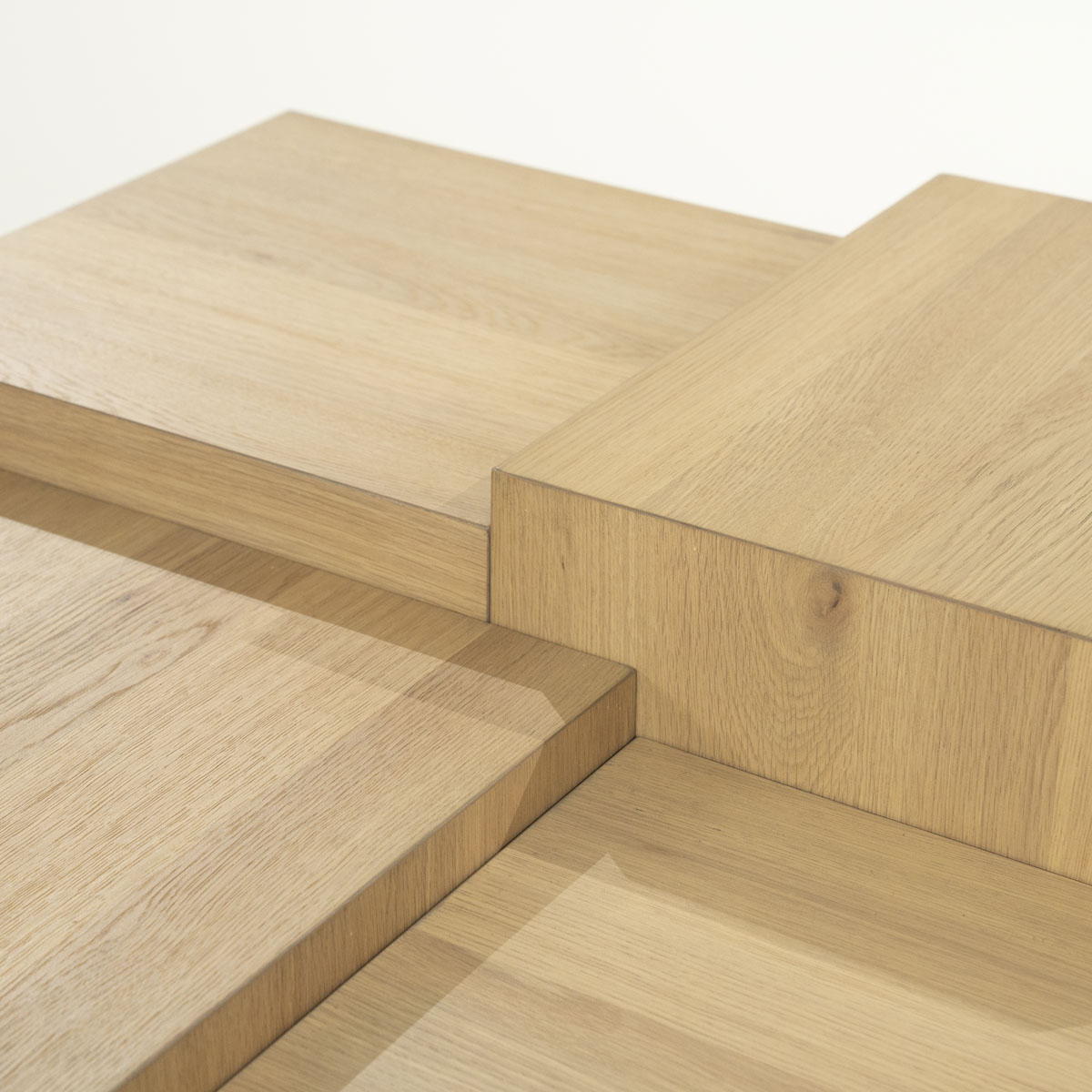 Quadratischer Couchtisch Quinten Natur 80×80 cm