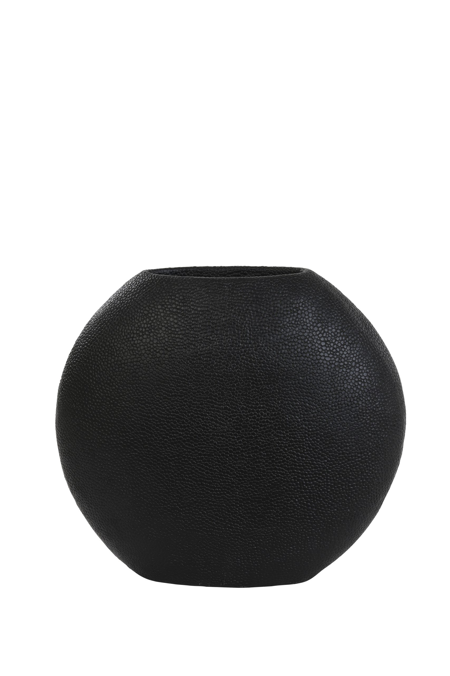 Vase deko RAYSKIN mattschwarz