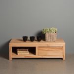 TV-Schrank Corona Teakholz Mit 1 Schublade 120 cm