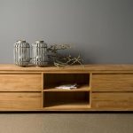 TV-Schrank Corona Teakholz Mit 4 Schubladen 200 cm