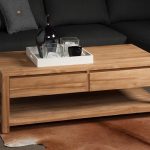 Couchtisch Corona Teakholz Mit 2 Schubladen