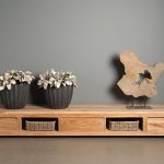 TV-Schrank Corona Teakholz Mit 3 Schubladen 300 cm