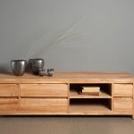 TV-Schrank Corona Teakholz Mit 6 Schubladen 170 cm