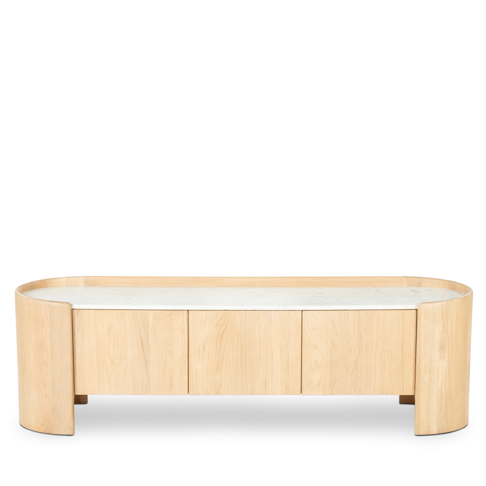 TV-Möbel Don Eichenholz und Marmor 165 cm