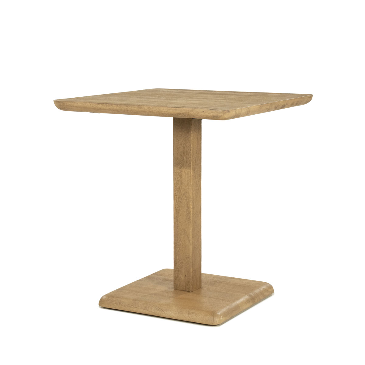 Quadratischer Bistrotisch Florent Mangoholz Natur 70×70 cm