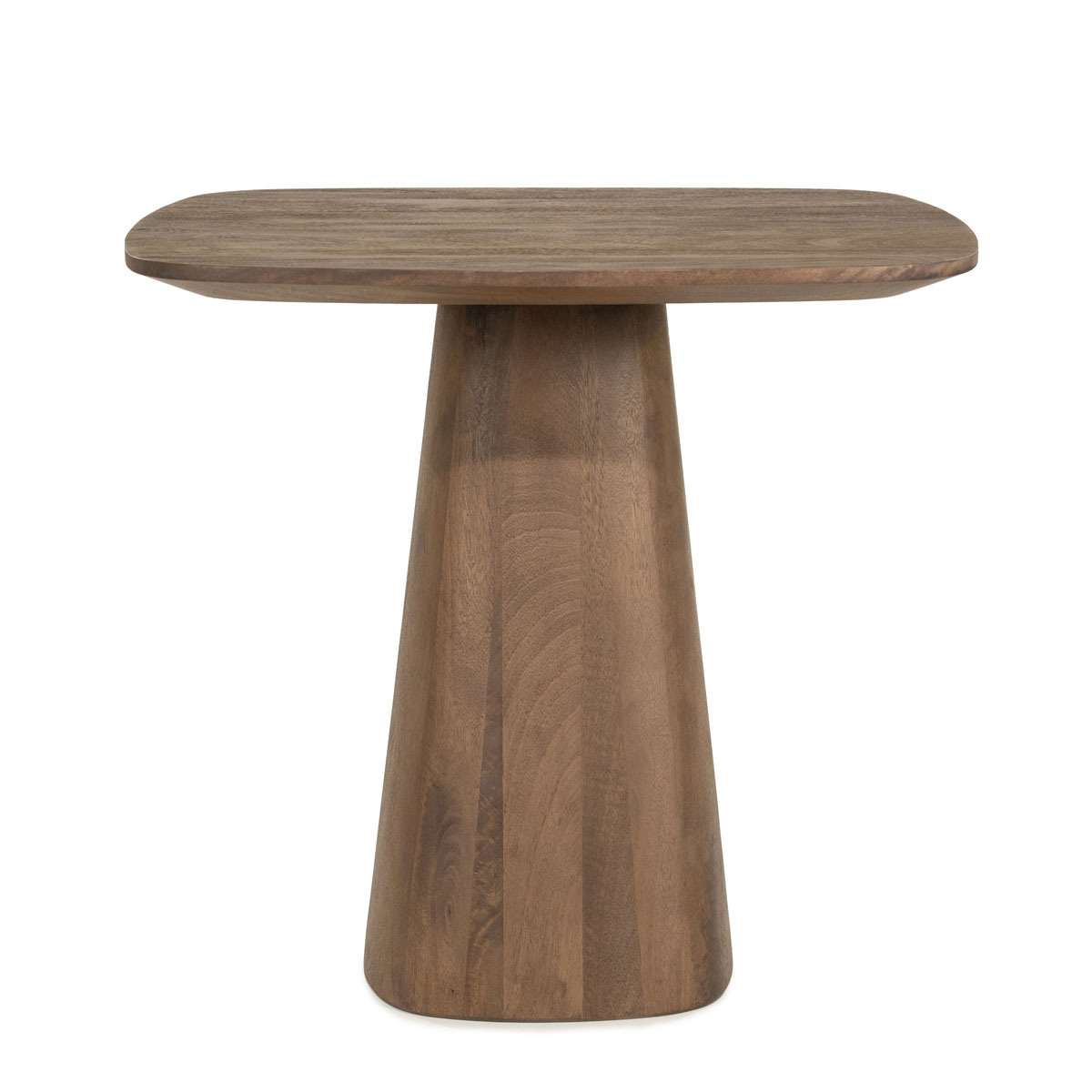 Quadratischer Esstisch Aron Mangoholz Hellbraun 80 x 80 cm