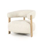 Sessel Lola Eiche und Bouclé Beige