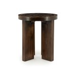Beistelltisch TiledUp Mangoholz & Keramik 40 x 40 cm