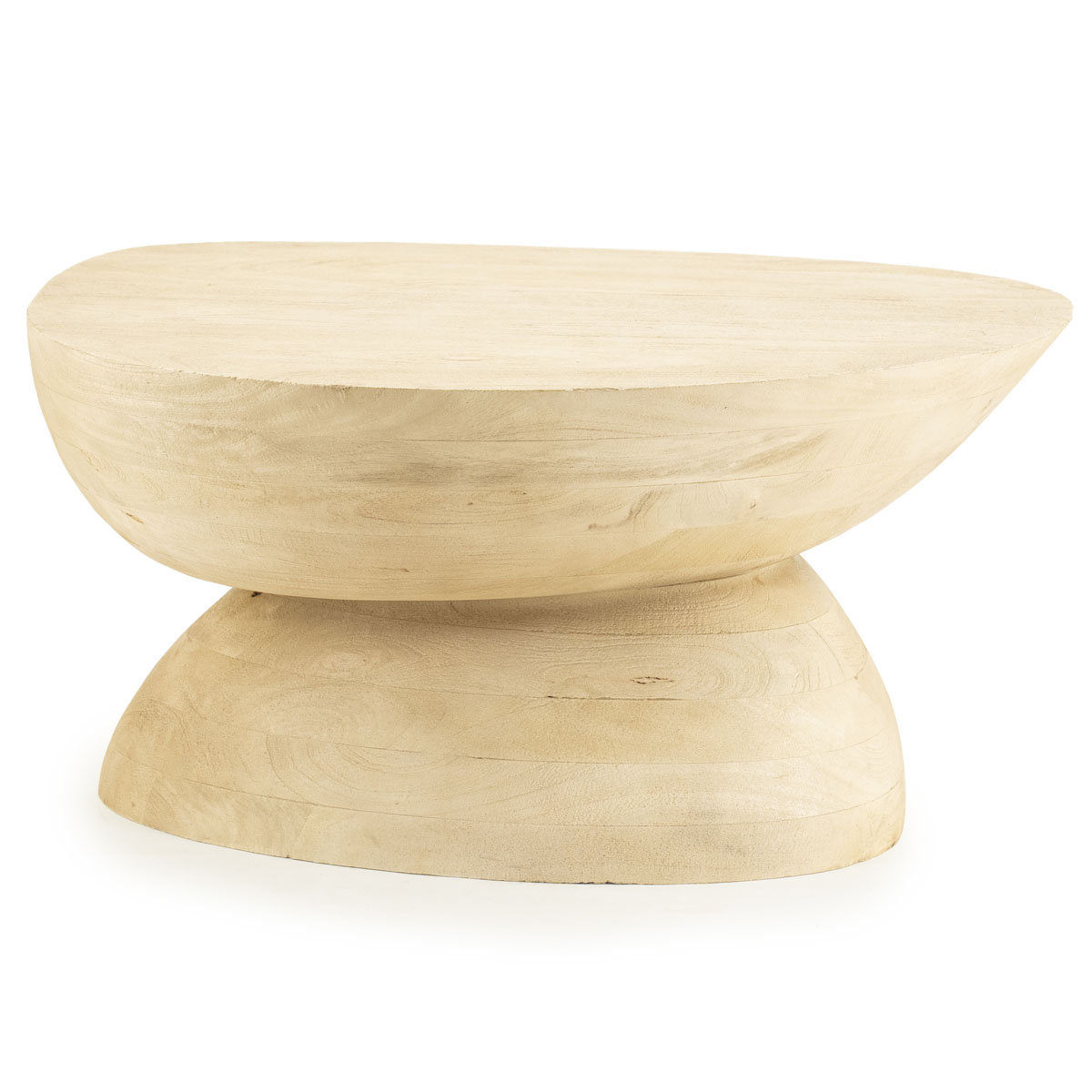 Couchtisch Cobble Holz Natur 75×59 cm