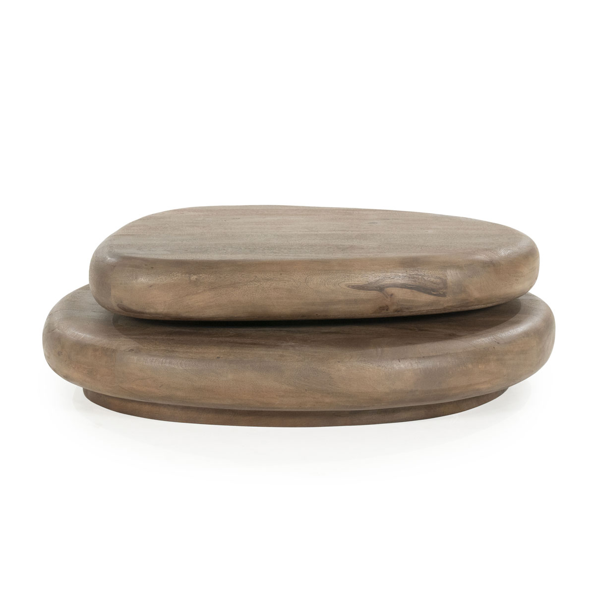 Couchtisch Kabo Drehbar Mangoholz Braun 100×80 cm