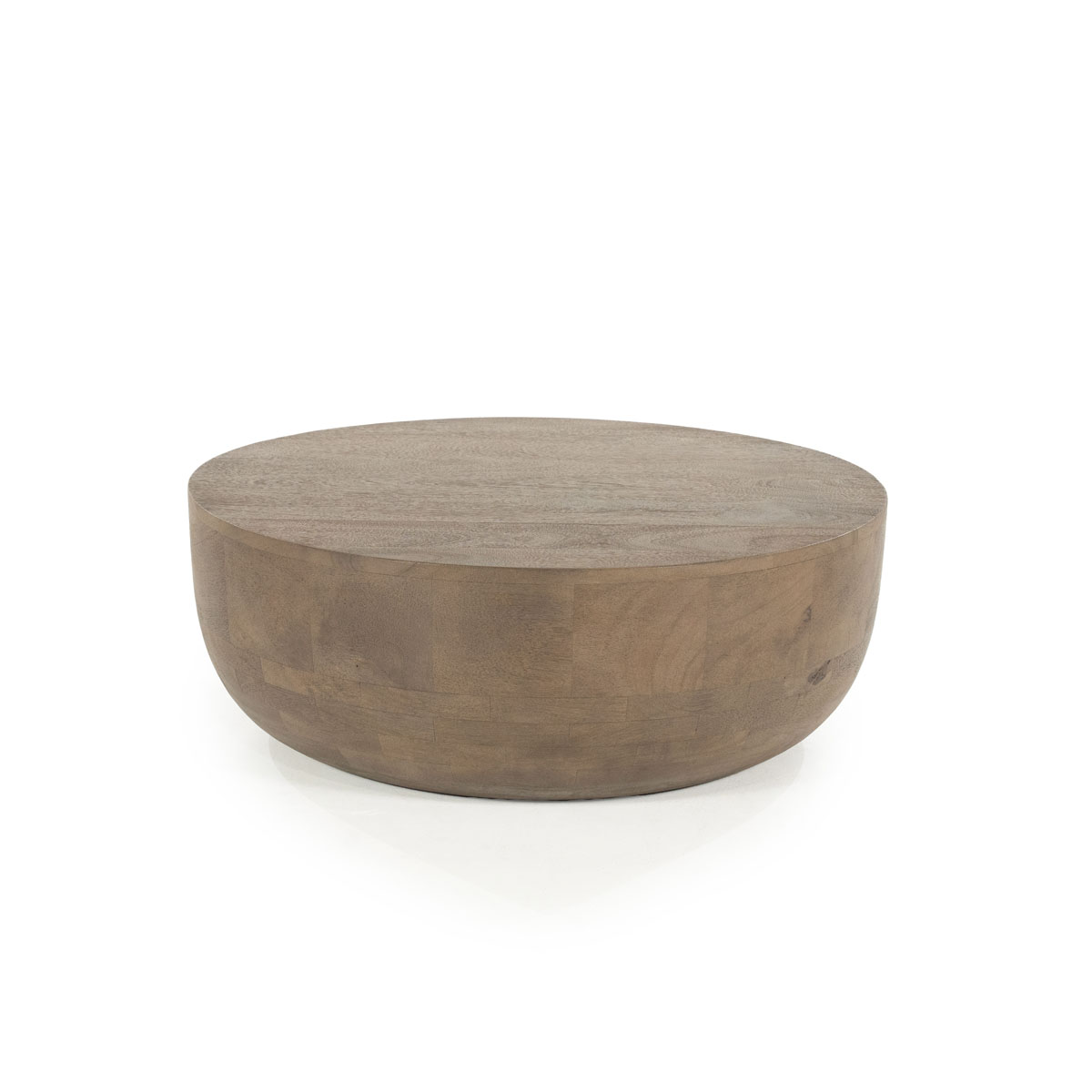 Couchtisch Karibu Rund Mangoholz Braun 70×70 cm