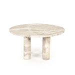 Couchtisch Marmo Marmor Beige 70x70 cm