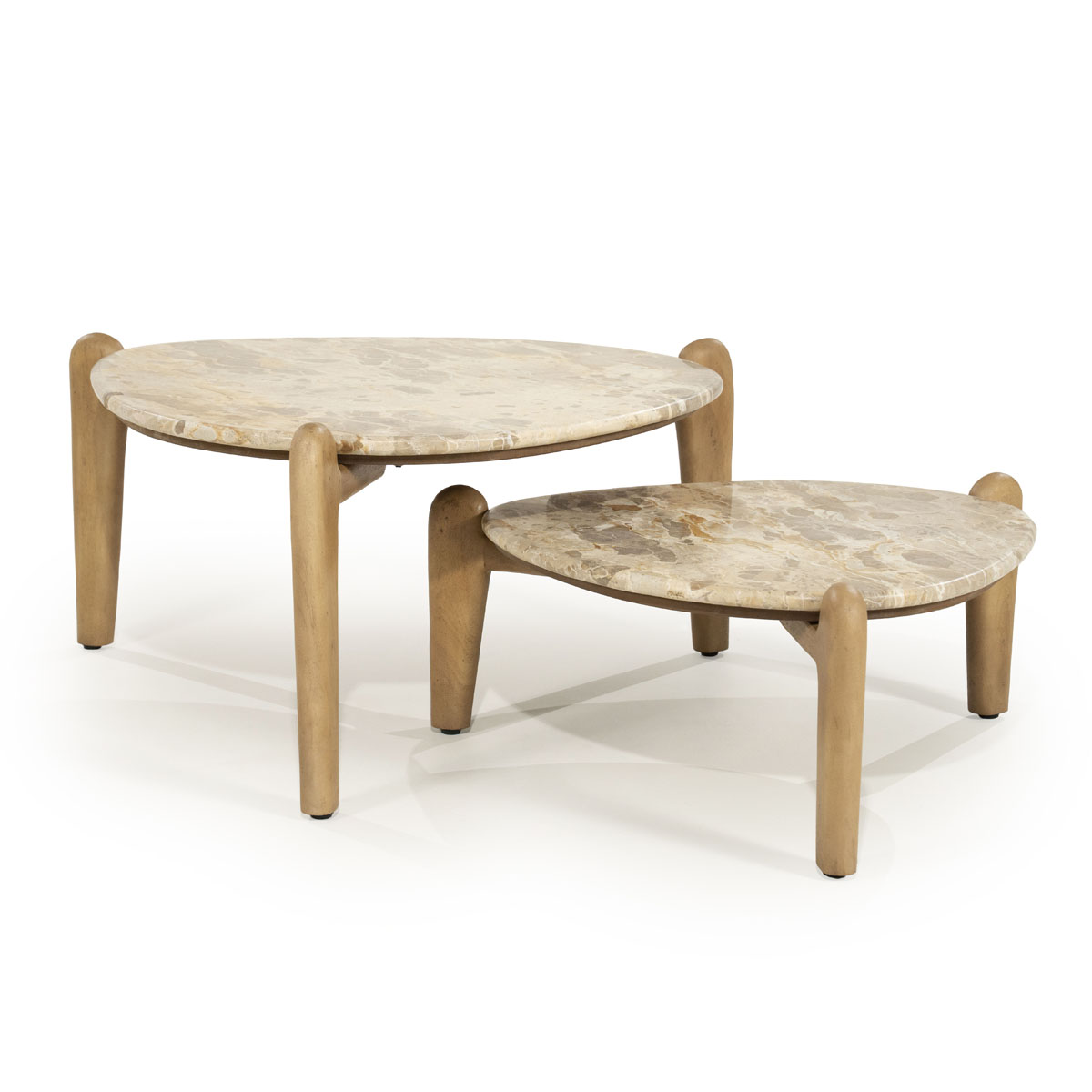 Quadratischer Couchtisch Zilo Metall Beige 63 x 63 cm